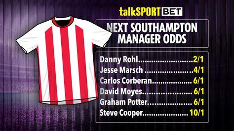 southampton next manager odds|southampton manager rumours.